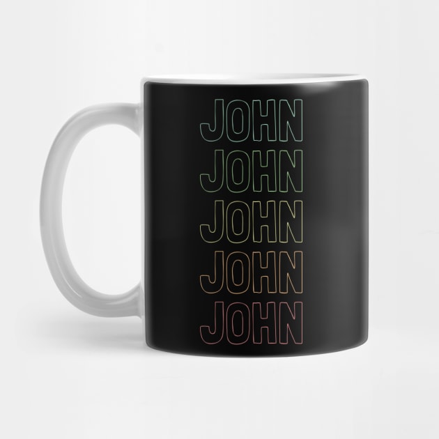 John Name Pattern by victoria@teepublic.com